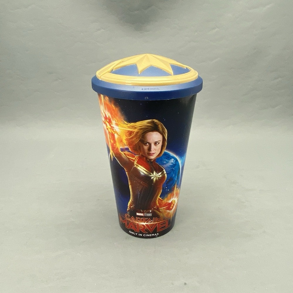 MARVEL Cup Plastic 32oz. Captain Marvel Movie 2019 Cinemas